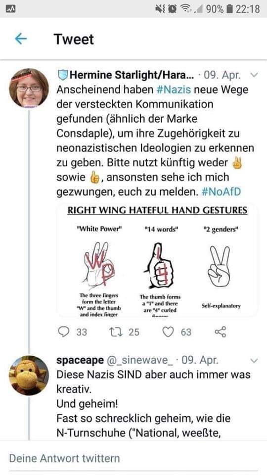 AfDFAN3's tweet photo. @Horbert_Nofer @ThomasRuettgers @che_notte Und so ganz ohne Gehirn https://t.co/8bCIlC7XT4
