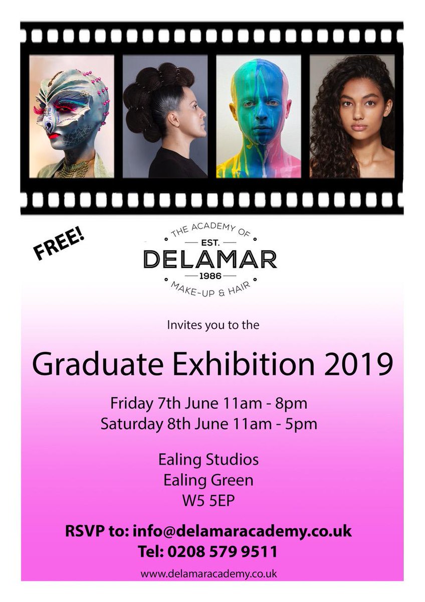 Are you coming? Tomorrow our Graduate Exhibition starts - this is FREE and amazing for anyone interested in make-up. Ideal for prospective students :)