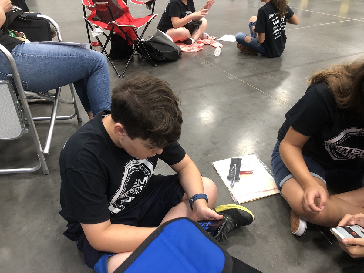 KFranklin7's tweet photo. My cyber innovating geniuses are ready to rock and roll at today’s #vbstemtrifecta2019 opening ceremony soon!! @CLMSJETS https://t.co/EG1upq9BUC