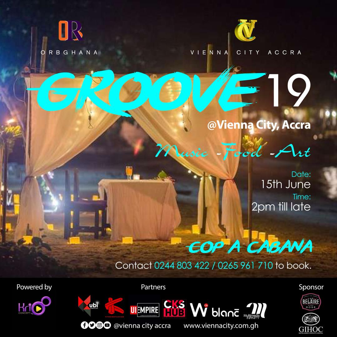 _blancgh's tweet photo. #GROOVE19 happening inside @viennacityaccra on the 15th of this month.
Y'all can't miss this!!

Tickets available for 30 cedis
Dm or call 0543548634

@Tulenkey 
@kwadwosheldon 
@lucbelaireGhana 
@KwesiArthur_ 
@AmgMedikal 
@stonebwoyb https://t.co/fKTkqk1u8u