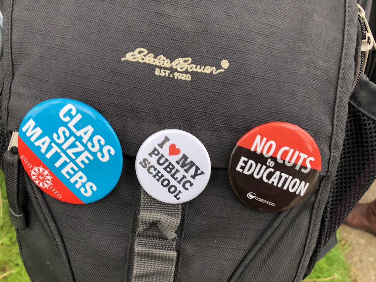 We support our schools, parents and students - united for #noeducationcuts #walkinforeducation #ONPoli #CutsHurtKids