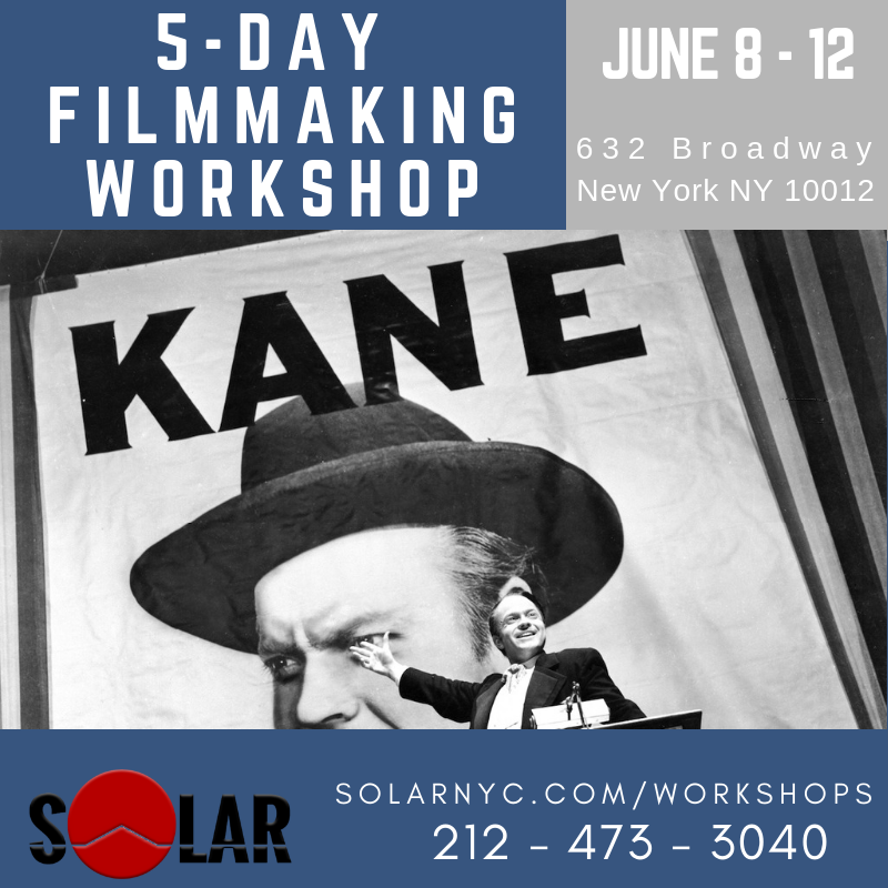 SolarWorkshops's tweet image. You don't need to make the next Citizen Kane.
But why not give it a try?
Join our 5-Day Hands-on Filmmaking Workshop June 8-12!
Start your journey here!
solarnyc.com/workshops
#filmmakingworkshop #filmmakingclass #directingworkshop #screenwritingworkshop  #filmclass
