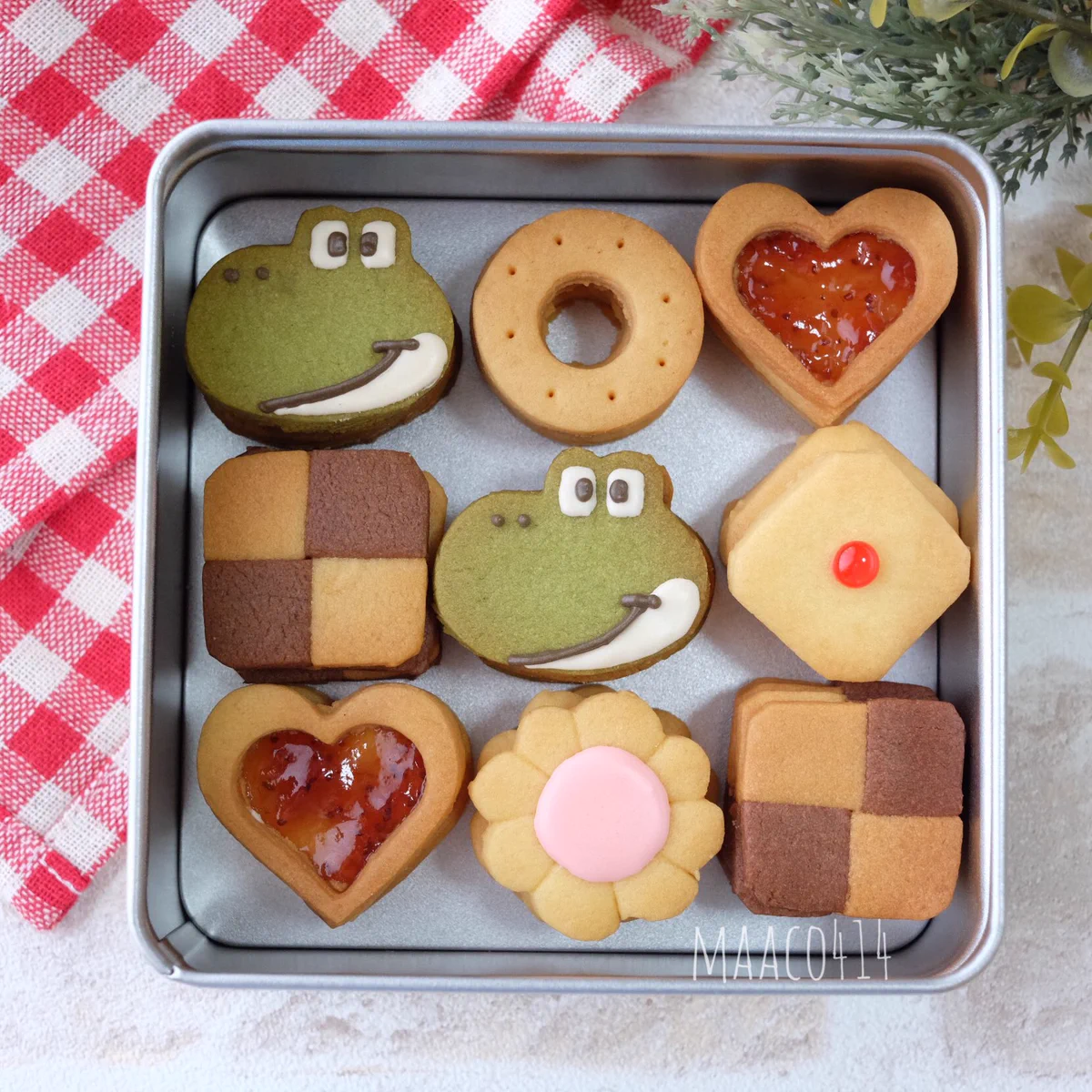 ヨッシー型クッキー♡こんなの作りたい！憧れる！