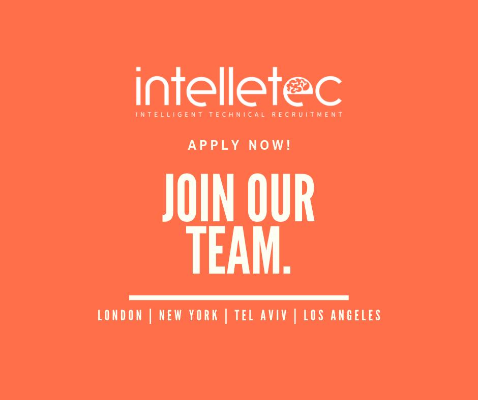Intelletec's tweet image. We&apos;re #hiring! We&apos;re looking for ambitious and experienced candidates who are pursuing new opportunities in New York, LA, London &amp;amp; Tel Aviv. To learn more about this opportunity and apply, click here: bit.ly/317qvIx