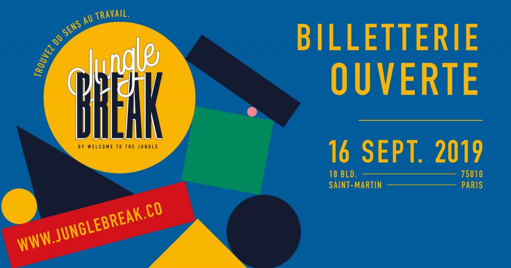 wttj_fr's tweet photo. [ÉVÉNEMENT] : Jungle Break c'est l’événement de la rentrée ! À travers des formats talks et interviews, 10 speakers de tous horizons viendront partager leur vision du travail et le sens qu’ils lui donnent ! 

Billetterie &amp; infos pratiques : https://t.co/BIBAyfX7DI https://t.co/wnfmHVUrfN