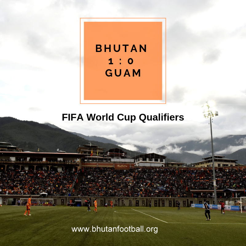 Congratulation Bhutan and all the fans for the great win. We are Drukpas! Well done dragon boys 

FIFA World Cup Qualifiers