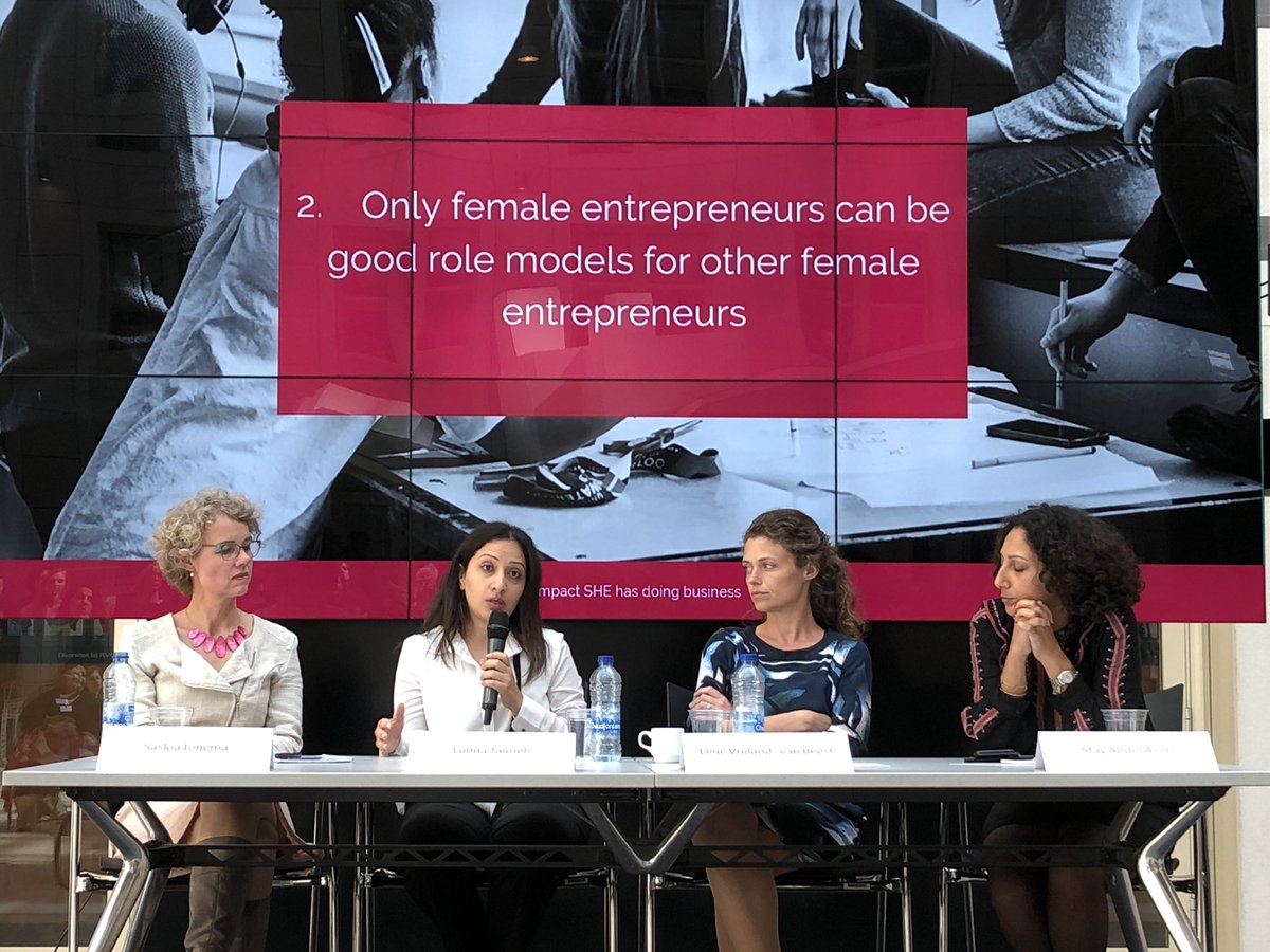 “Both male and female role models have had a strong impact on my entrepreneurial journey. That being said, there is a real scarcity of female role models in my region, and more need to be created to serve as examples for entrepreneurial women.” <a href="/LubnaTaimeh/">Lubna Al Taimeh</a> #WomenWhoLead