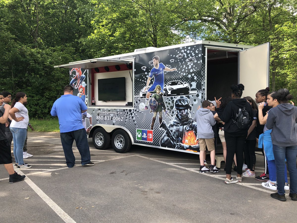 CCSU_STEM7's tweet photo. CCSU 7 celebrating our successes this year with a game truck!! https://t.co/MUg4SJAMhR
