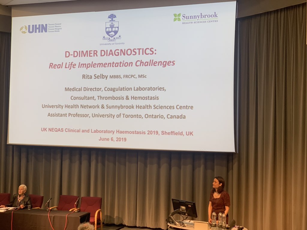 Hina Chaudhry (@hinarchaudhry) on Twitter photo Algorithms recommend use of clinical probability rules followed by Ddimer testing as a strategy to rule out VTE or perform imaging. However, Ddimer isn't being used appropriately, leading to unintended consequences! #ukneqas #CLH2019 <a href="/Ritaselby1/">Dr. Rita Selby</a> <a href="/sholzberg/">Michelle Sholzberg</a> <a href="/tsengeric/">Eric Tseng</a> <a href="/GloriaLimMD/">Gloria Lim</a> Algorithms recommend use of clinical probability rules followed by Ddimer testing as a strategy to rule out VTE or perform imaging. However, Ddimer isn't being used appropriately, leading to unintended consequences! #ukneqas #CLH2019 <a href="/Ritaselby1/">Dr. Rita Selby</a> <a href="/sholzberg/">Michelle Sholzberg</a> <a href="/tsengeric/">Eric Tseng</a> <a href="/GloriaLimMD/">Gloria Lim</a>