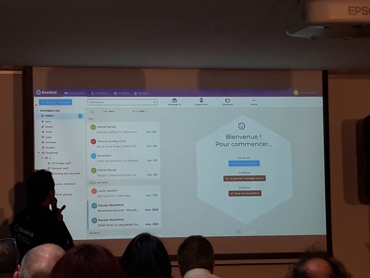 bluemind's tweet image. #BlueMindSummit Il est là ! En exclusivité le nouveau #webmail BlueMind ! 
#opensource #messagerie #nousavonslechoix