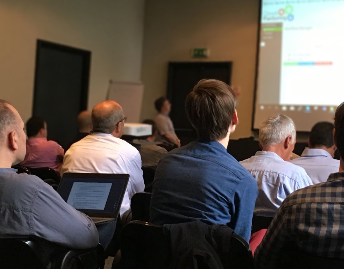 CloudiFacturing's tweet photo. Second day #CodeCamp in #Genoa with Hands on Sessions, this one on #Flowbster Portal, build it on the @CloudSigma cloud through the @CloudBroker #CloudiFacturing platform using #Occopus #orchestration tool #Workflow #HPC #CloudSimulation #Engineering https://t.co/nyjYAWSOOQ https://t.co/vEZa0BEEUL