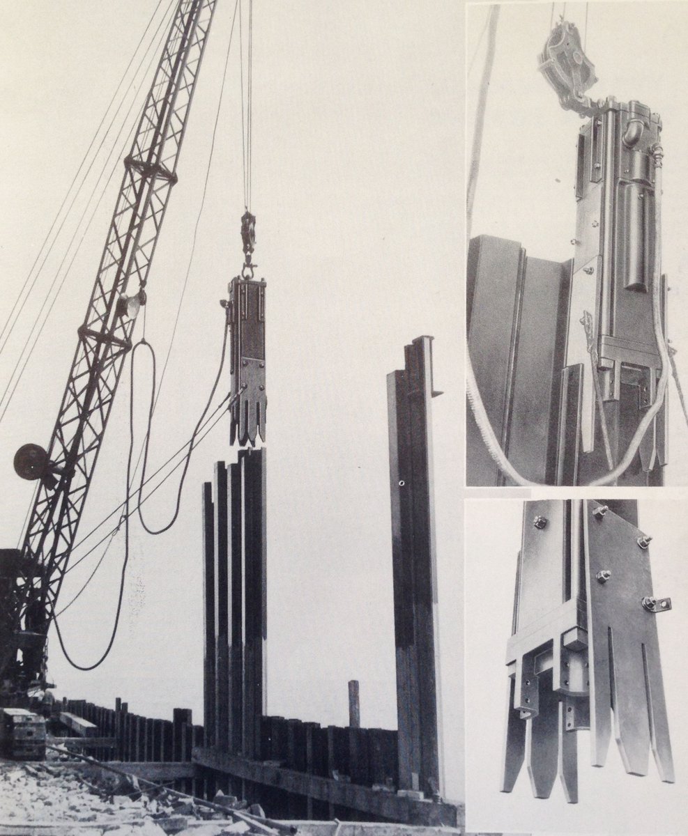 Pictured here in 1947, is the pile driving portion during reconstruction of the Burlington, Ontario Pier. Story: facebook.com/HCEACanada/

#ThrowbackThursday #piling #construction #heavyequipment #constructionhistory <a href="/cityburlington/">City of Burlington</a>