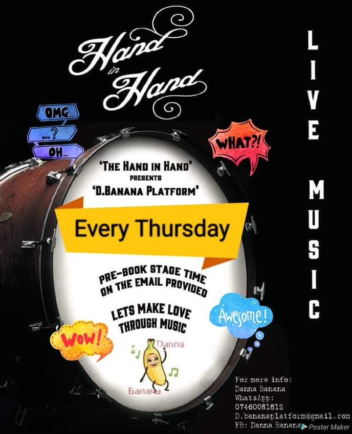 We've got our weekly Open Mic night on this evening from 8pm with sign up from 7.30. All styles and abilities are welcome so pop along and have a go...

Love

The Hand

#sw2 #brixton #brixtonhill #openmic #pub