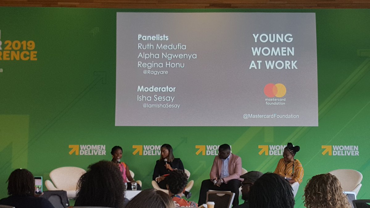 This is what a proper panel looks like - local partners speaking about their goals, challenges and successes. Implementing organizations - let's take a step back. Great work <a href="/MastercardFdn/">Mastercard Foundation</a> . #WD2019