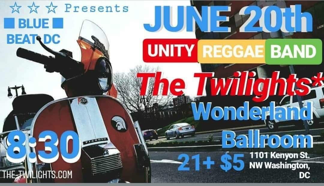 bluebeatdc's tweet photo. TWO WEEKS!! Thurs 6/20 at @TheWonderlandDC w/ #UnityReggaeBand & #TheTwilights 8:30 $5 #ska #reggae @DCreggae @showlistdc @dcmusicrocks @HometownSounds @novamusicfan https://t.co/zVAOPOHSmG