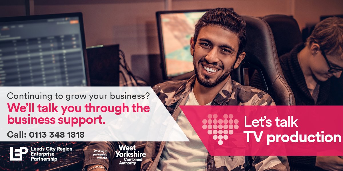 screenyorkshire's tweet photo. Work in #TV / #Film production or services? Looking to scale up your business? 👆Creative and digital businesses based in the #LeedsCityRegion can benefit from business support and funding. Find out more ☎️#LetsTalkProduction https://t.co/szg961iQ4k https://t.co/PLgmxBMt6h