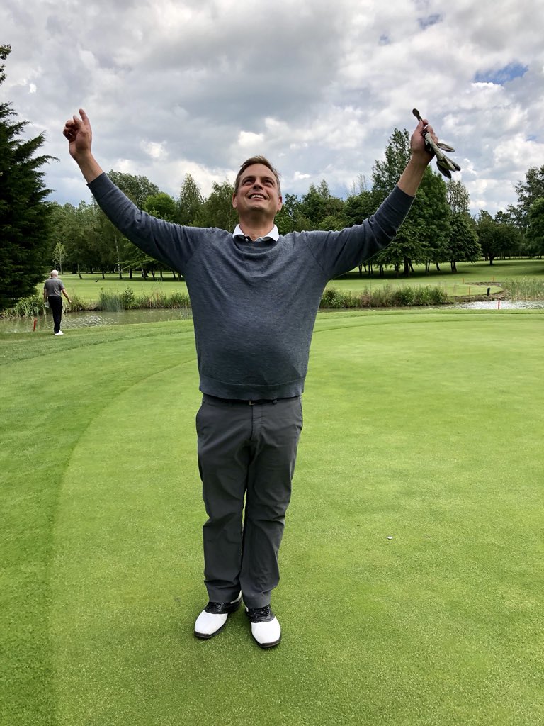 TargetPR's tweet photo. First person to beat the pro is @NewmanDipFa, and itβs only on the 17th hole which he sponsors! #TargetGolfDay #golfday #adambeatthepro https://t.co/ZpmQKpDixi