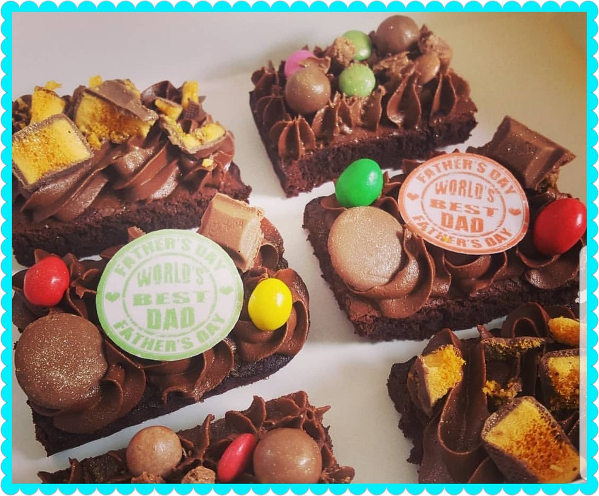 #fathersday orders are now being taken. Brownies are 6 for £12. Cupcakes will be personalised with LFC/EFC or sweet themes #liverpoolbaker #brownies #cakesofliverpool