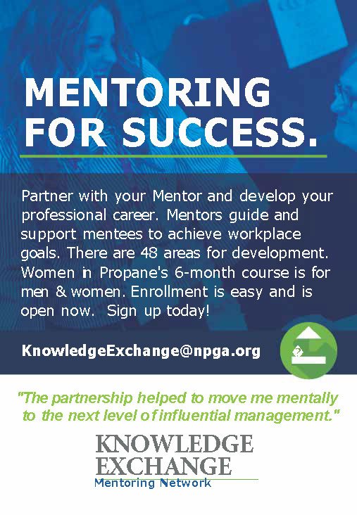Did you know enrollment for our Knowledge Exchange Mentoring program is now year round? Partner with your Mentor and further develop your professional career.  #womeninpropane