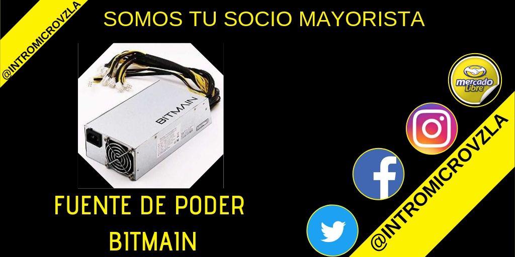 IntroMicroVzla's tweet image. Adquiere ya tu fuente de poder para tu equipo de minar✅

Contactanos al 0212.400.96.15/0212.400.96.16