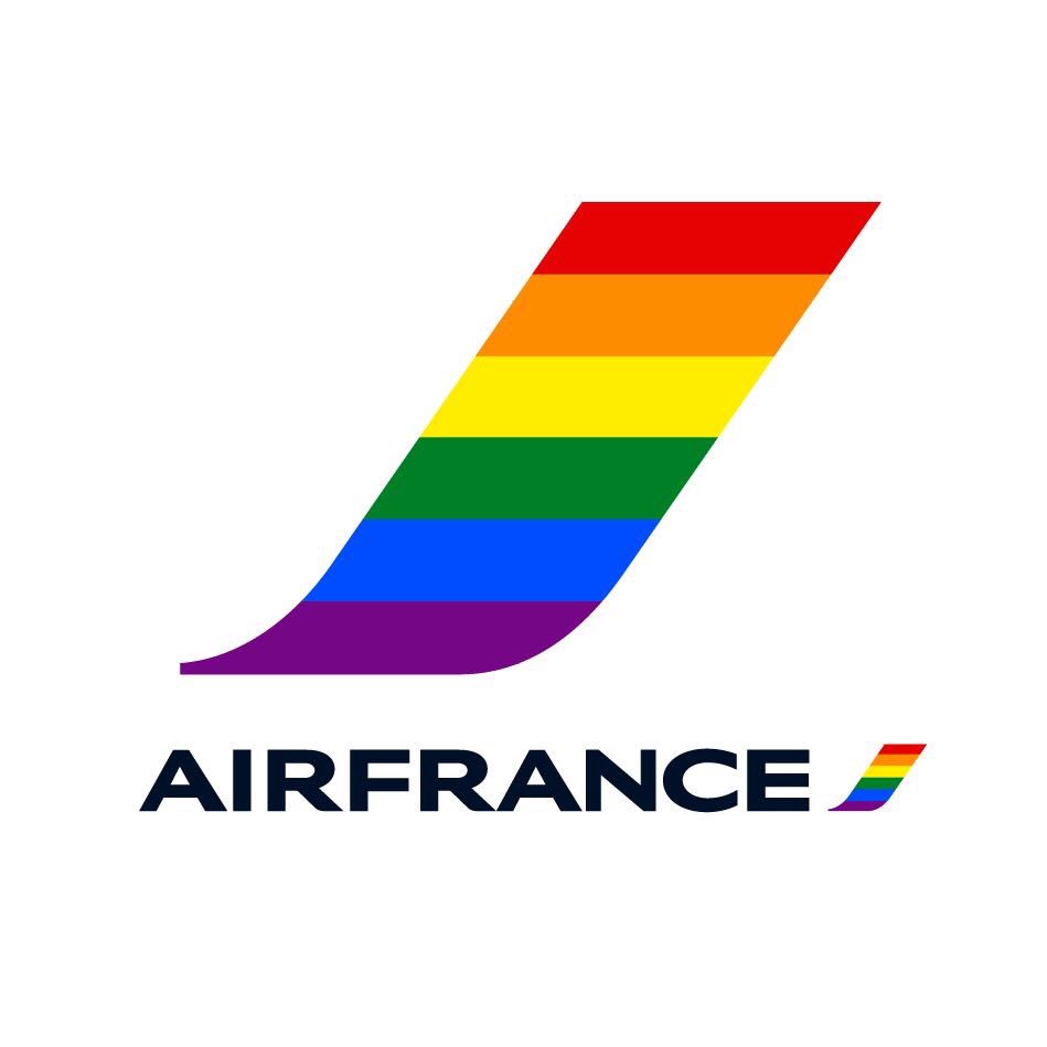 AeroGazette's tweet photo. Soutien affiché à la cause #LGBT aux USA/Canada 🏳️🌈
🔸Plusieurs compagnies affichent une variante colorée de leur logo à l’occasion du mois des fiertés voulu par @BarackObama
🔸Et en Europe ? #AirFrance a créé un logo en 2018, #VirginAtlantic a le sien. A suivre ! #prideinflight https://t.co/wt9DmMMmJ5