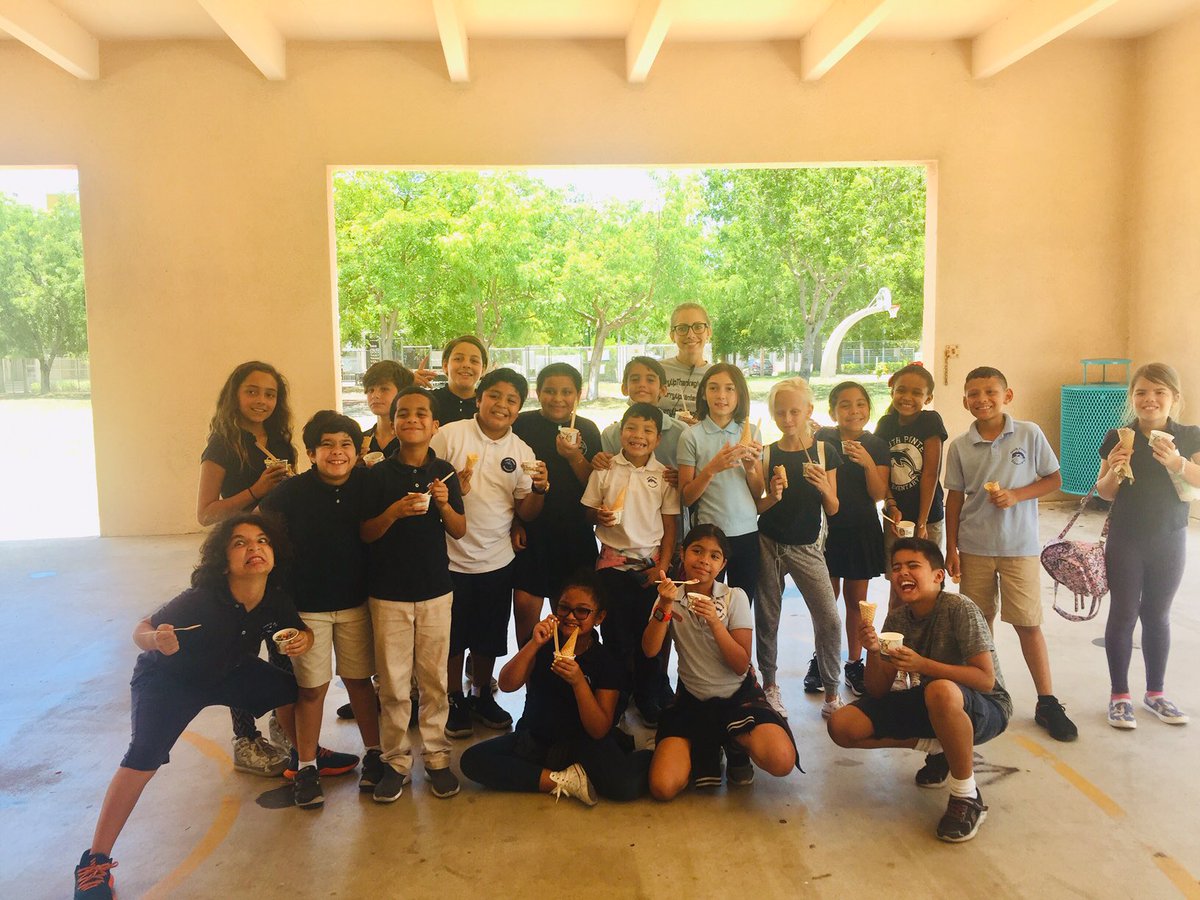 Shout out to <a href="/SouthPointeElem/">Miami Beach South Pointe Elementary School</a> for keeping over 7,000 plastic utensils out of the environment by using reusable utensils for a month! 

Congrats to Ms. Bresset's 3rd grade class for winning the #PlasticFreeMB competition, they got to enjoy a <a href="/TheFrieze/">The Frieze Ice Cream</a> ice cream party🍦