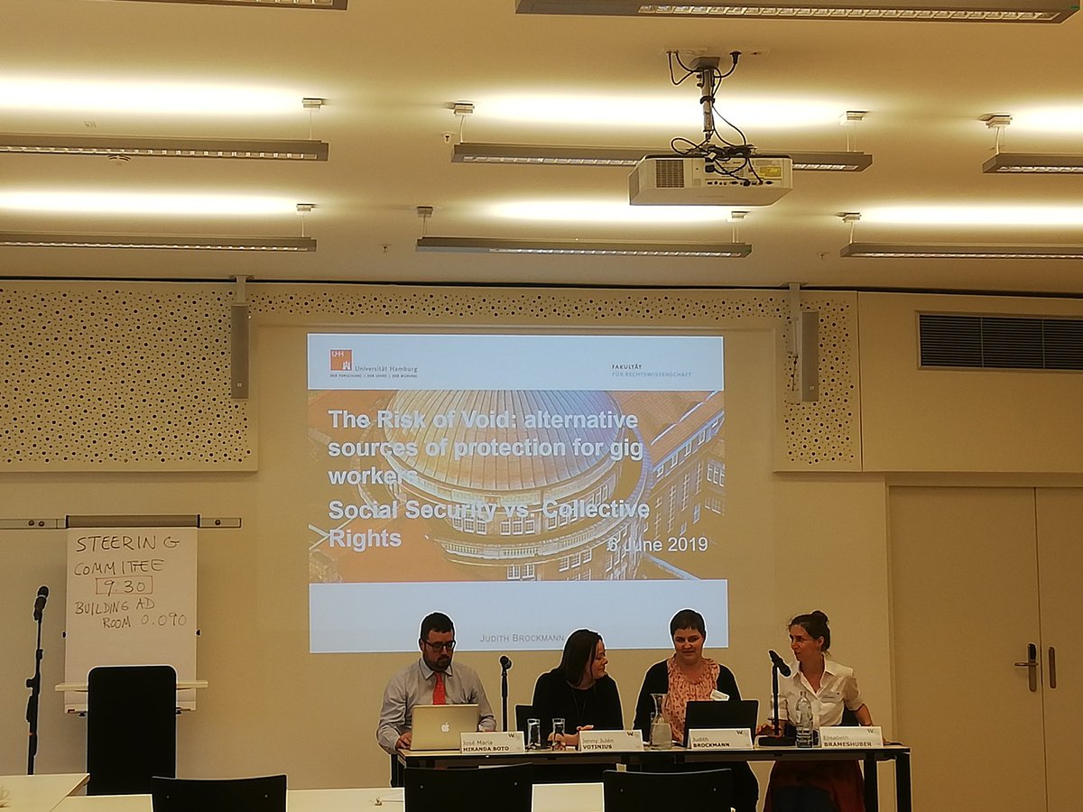 Last round table on "Content of Collective Bargaining in the Gig-Economy" #FutureofWorkEU #socialrights #EUSocDia