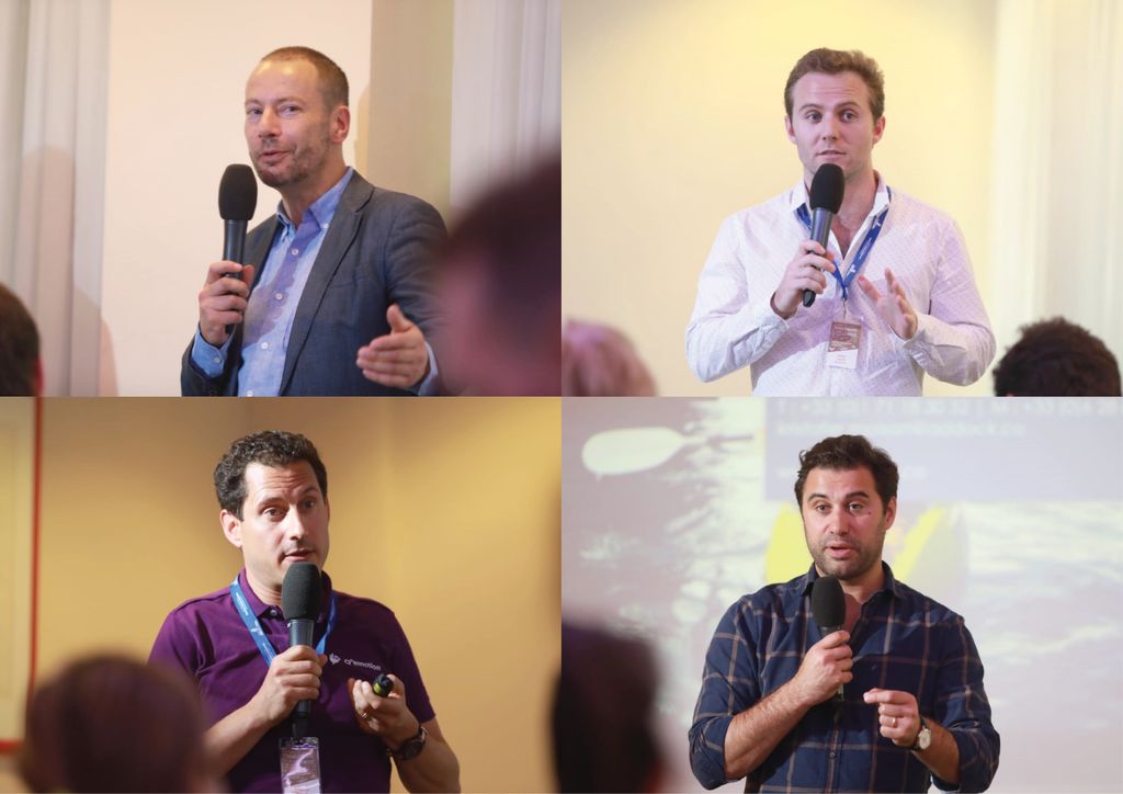 <a href="/LaurentQueige/">Laurent Queige</a> from @WelcomeCityLab, shared his insights in the trending #traveltech scene. <a href="/lucas_lovell/">Lucas Lovell</a> from <a href="/usehopstay/">Hopstay</a>, <a href="/GregoirePfirsch/">Grégoire Pfirsch</a> from <a href="/qemotionapp/">Q°emotion</a> and Kristofer Moisan from <a href="/Addockco/">Addock</a> then pitched their innovative start-ups at @ECMLjubljana2019 #TomorrowToday