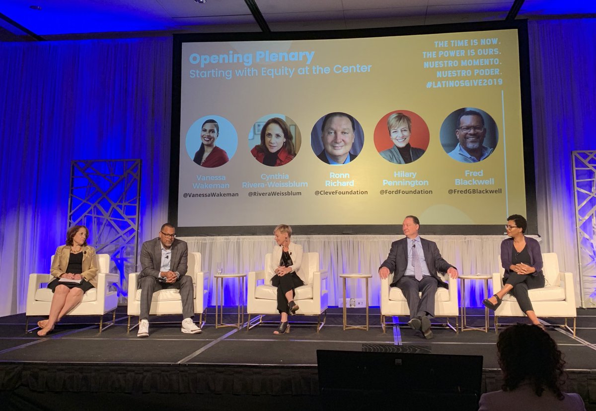 “Much to do in philanthropy regarding equity &amp; inclusion...getting out of the way for people of color to lead...values &amp; inconvenient truths...cuts in policies &amp; actions” <a href="/VanessaWakeman/">Vanessa Wakeman</a> <a href="/RiveraWeissblum/">C Rivera Weissblum  </a> <a href="/CleveFoundation/">Cleveland Foundation</a> <a href="/FordFoundation/">Ford Foundation</a> @fredgblackwell #LatinosGive2019