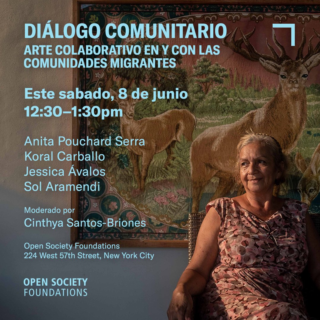 OSFDocPhoto's tweet image. Este sábado! Vamos a hablar sobre colaboración, coautoría, y compromiso social en el arte con varios artistas de Moving Walls. RSVP: osf.to/2WoglVg @OjosdeAnita @koralcarballo @javaloss @projectluzNY
