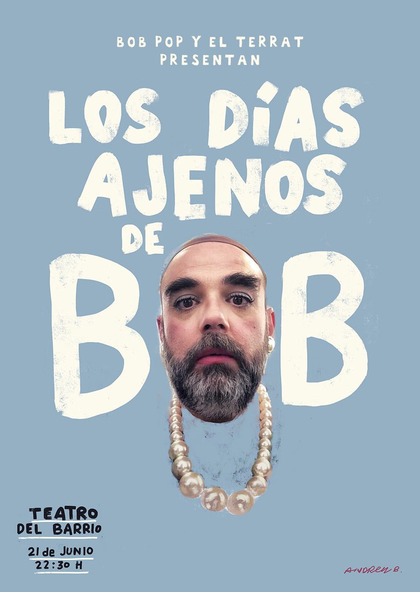 Con todos nuestros respetos por el Día D, la coincidencia es así. En el Teatro del Barrio de Madrid, Bob Pop se planta en el escenario con 'Los Días Ajenos' (21 de junio) elterrat.com/noticia/los-di…