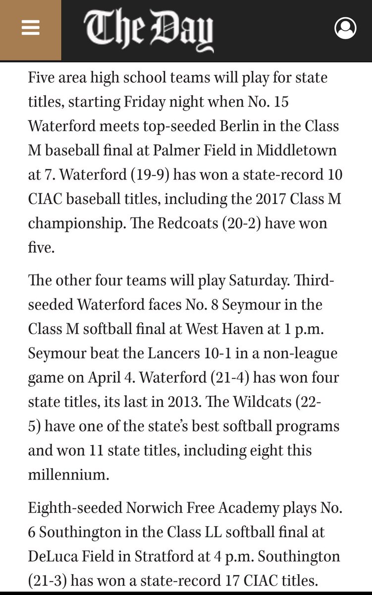 Dcornishjr's tweet photo. The ECC is well represented once again!! Good Luck Warerford Lancers (Baseball &Softball) and NFA Wildcats this weekend #ECCStrong https://t.co/ZzIZp5L4b9