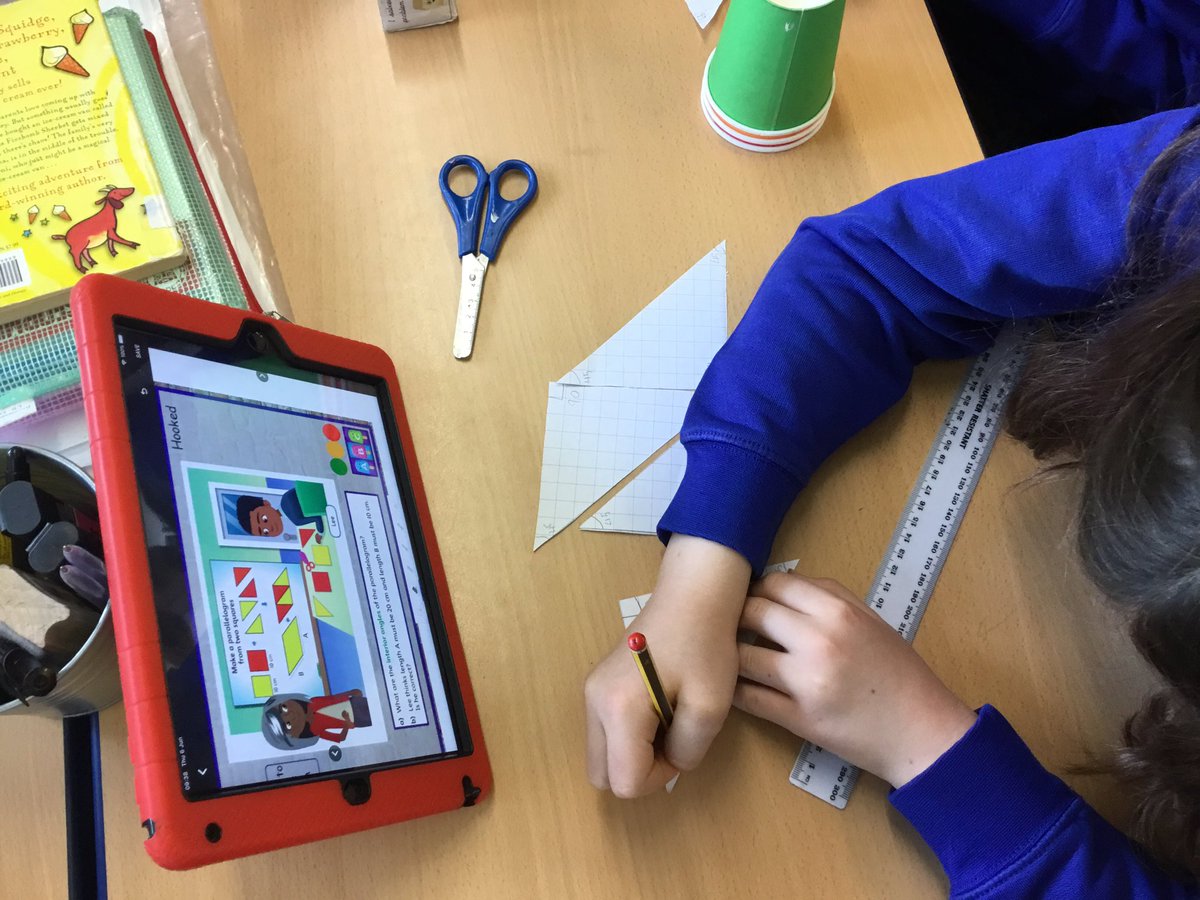 Today we have been calculating the interior angles of shapes.
