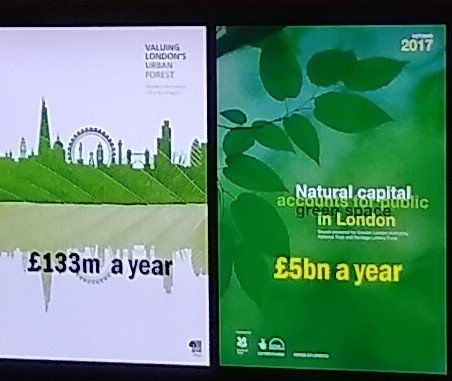 stephen_csgn's tweet photo. Natural Capital assessment of the capital. £5bn a year. But it could be even better - some is green desert, so improve quality for people and nature. Greener Healthier Wilder @frithinwood #csgnForum https://t.co/qZCo26pjh8