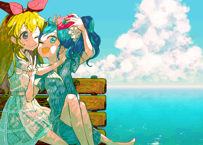 「ocean sitting」 illustration images(Latest)｜14pages