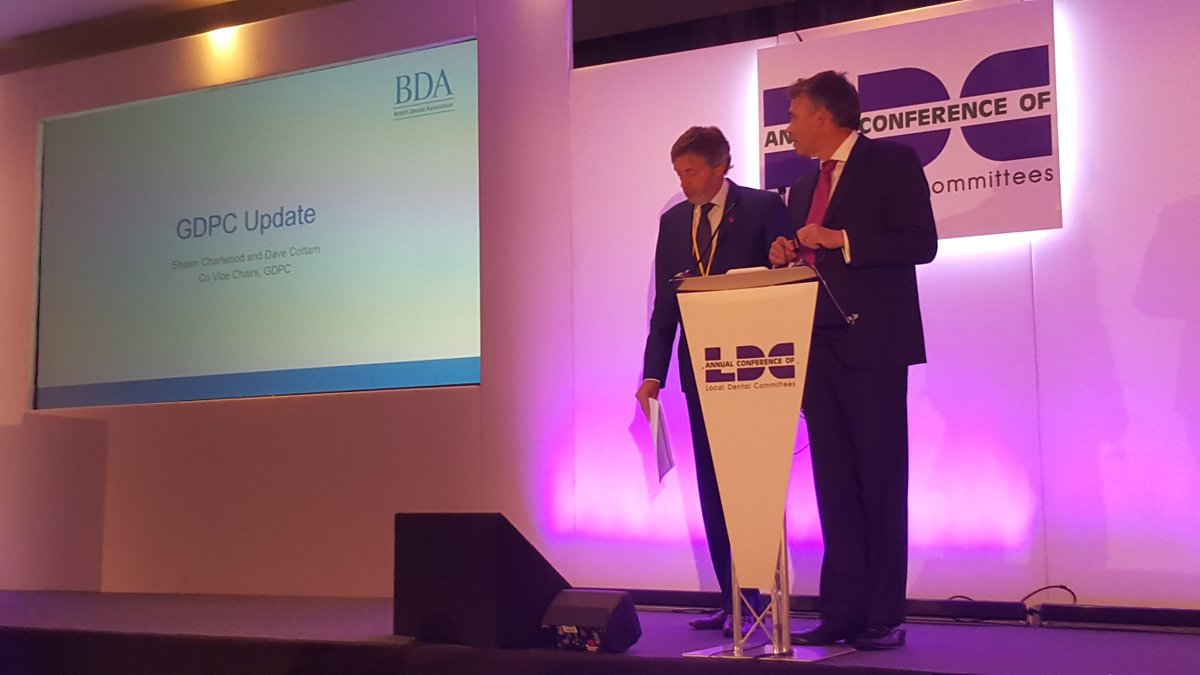 TheBDA's tweet photo. 75% of practices that tried to recruit an associate found difficulty doing so, GDPC Vice Chairs @DaveCottamGDPC @charliefarlie11 say #NHS England must take action on the recruitment crisis. #LDCConference @LDCConference https://t.co/whC254yGBB