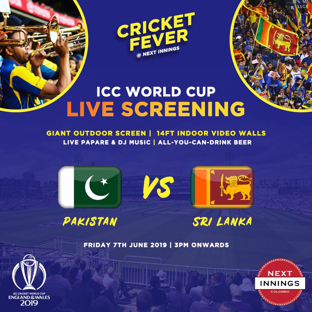 nextinnings's tweet photo. Join us to support our Lions as they take on Pakistan! Our giant outdoor screen, the beats of the Papare band and our “All you can drink” beer promo will give you all the match vibes right here at Next Innings!
#NextInnings #OldDutchHospital #Colombo #SriLanka #Sports #Cricket https://t.co/yHbUP6IkjF