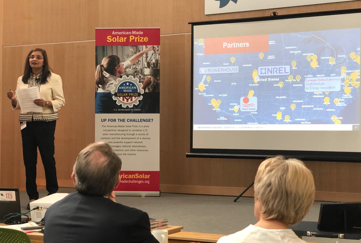 CMUenergy's tweet image. Proud @NREL Power Connector moment today! 

@AMCprizes semi-finalist BREK Electronics is presenting its innovation to a panel of #AmericanSolar industry judges @ENERGY Demo Day @GreentownLabs! Good luck to our partner BREK and the 19 other innovators competing for up to $200K!