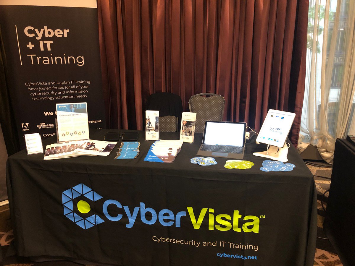 CyberVistaEd's tweet image. CyberVista is thrilled to be in Seattle for #dataconnectors. Come visit us and let's chat about #cyber #workforce development and #training.
