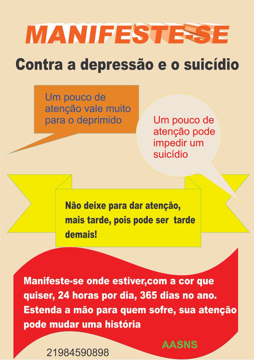 netosegundo's tweet image. A depressão e o suicídio não escolhem lado.