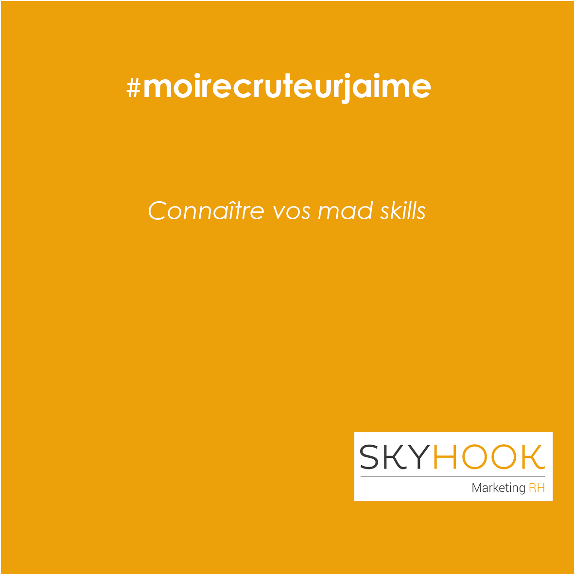 SkyhookRh's tweet photo. Pariez sur vos mad skills pour faire la différence dans le processus de #recrutement, mettez en avant vos passions : écriture de blog, montage de vidéos, sport pratiqué à haute intensité
#madskills https://t.co/XGlqwGVA84