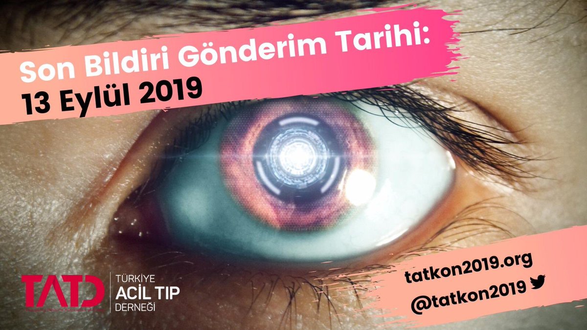 Canakcimustafa's tweet photo. #TATKON2019 icin son bildiri gonderim tarihi 13 Eylul!!! #YalnızDeğilsiniz #FOAMed @TrTATD @TATKON2019 https://t.co/krvpKEDORn
