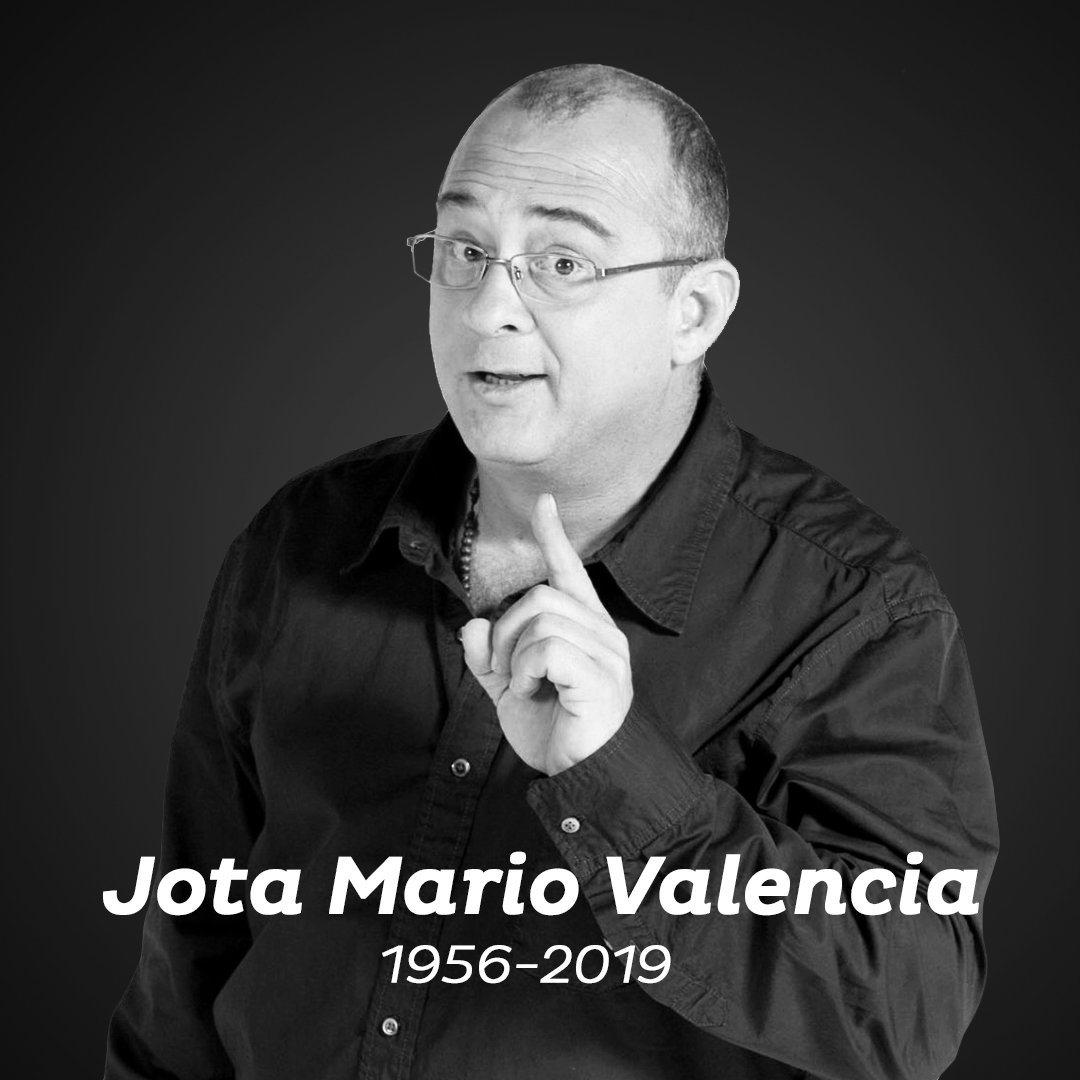La televisión colombiana está de luto por la partida de Jota Mario Valencia. Lamentamos su fallecimiento y enviamos un sentido mensaje de condolencias a su familia y amigos.