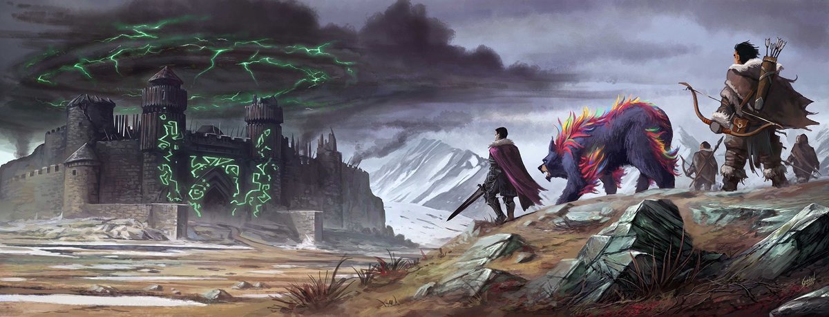 paizo's tweet photo. New flash fiction from the Broken Lands inspired by the #PathfinderSecondEdition Lost Omens World Guide, which releases August 1. Read "Tales of Lost Omens: Far From Heaven" by Tim Pratt https://t.co/eH5135sBmh https://t.co/Zzj9SN7SCf