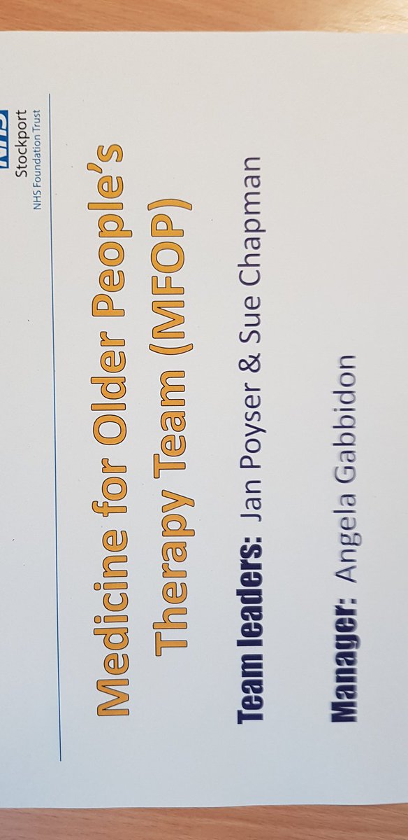 Alison Lynch (@alisonlynch65) on Twitter photo Another great day with fabulous therapy teams....and more to come. Patient feedback quote of the day 'the input has been life changing'. Staff quote of the day 'patients expect and deserve the best quality of care' <a href="/HelenRi38580659/">Helen Riley</a> <a href="/MargaretMalkin1/">Margaret Malkin</a> <a href="/StockportNHS/">Stockport NHS FT</a> Another great day with fabulous therapy teams....and more to come. Patient feedback quote of the day 'the input has been life changing'. Staff quote of the day 'patients expect and deserve the best quality of care' <a href="/HelenRi38580659/">Helen Riley</a> <a href="/MargaretMalkin1/">Margaret Malkin</a> <a href="/StockportNHS/">Stockport NHS FT</a>