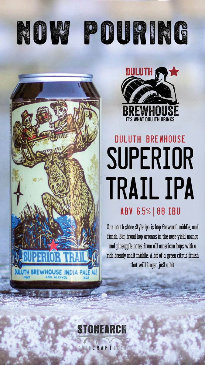 StoneArchMSP's tweet photo. Beau from #duluthbrewhouse is in the Craft Lab until 5pm with samples of their Superior Trail IPA - a hop forward ale with hints of mango and pineapple. Stop by for a glass - or two! 🍻 #cheers #foodCraftbeer #stonearchmsp #craftbeer https://t.co/Y4qy76T6NG