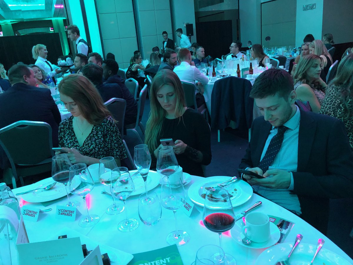 PhilVallender's tweet photo. Contenters never rest! #ukcontentawards https://t.co/MaHnwEH3F3