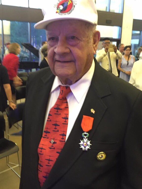 JanineLynette's tweet photo. @CharlieDaniels My dad at the ceremony where was granted title of Chevalier at the French Embassy. He’s 93, now and still living large!  @franceintheus #WWII #TheGreatestGeneration #B24 #USAAC #FlyingEightBalls https://t.co/pPZYnH8RMJ https://t.co/DbPIj2haSp