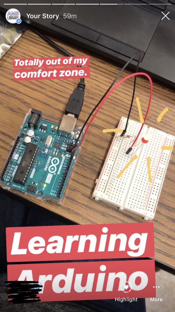 mrs_chapman3's tweet image. Makerspace Camp Day 2: wearable tech w/ sewing and circuits. I tried Arduino! Plus, I won this awesome cardboard drill/cutter! #makered #ksedchat