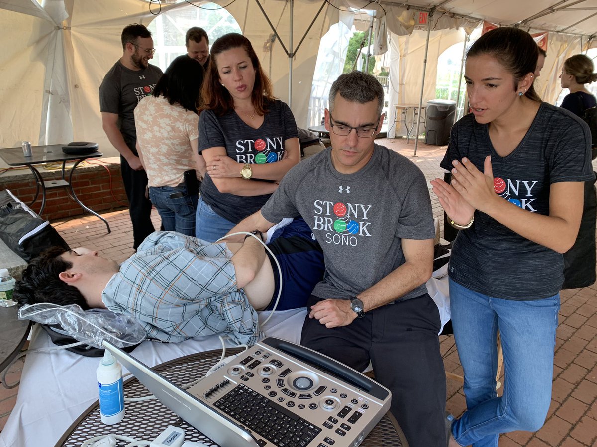 StonyBrookSono's tweet photo. More shots from the most unique #POCUS conference in New York. Why not take early summer education to an inspirational outdoor venue? @bhfvineyard #NOFO #SBMedConf #stonybrookem #sonowolf https://t.co/PD6OISB8YB